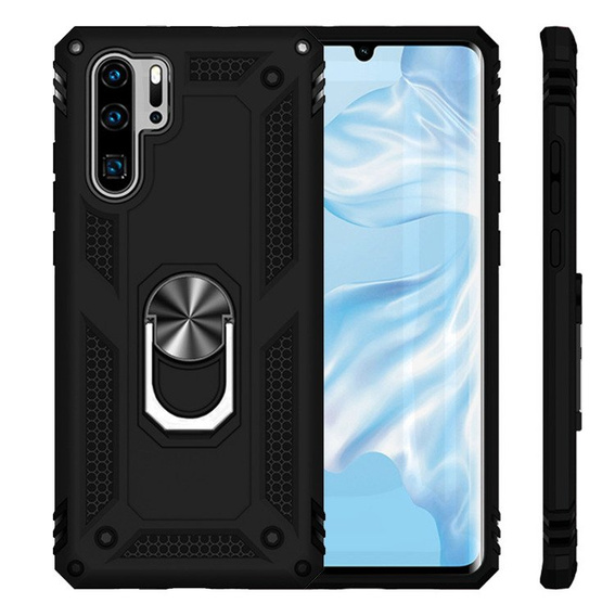 Etui pancerne do Huawei P30 Pro, Nox Case Ring, czarne