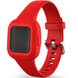 Pasek Silikonowy do Garmin Vivofit Jr 3, Czerwony