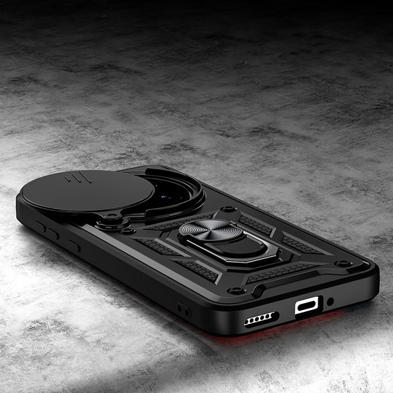 Etui pancerne do Honor Magic 8 Pro, CamShield Slide, czarne