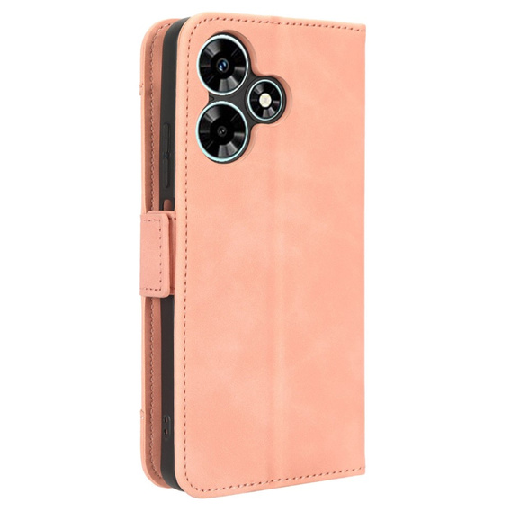 Etui z klapką do Infinix Hot 30, Card Slot, różowe