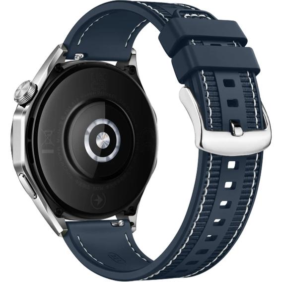 Pasek silikonowo nylonowy Uniwersalny 22mm, Niebieski