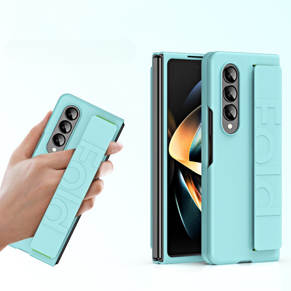 Etui do Samsung Galaxy Z Fold3 5G, z rączką, zielone