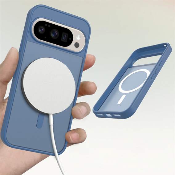 Etui do Google Pixel 10 / 10 Pro, Matt Case, do MagSafe, matowe niebieskie
