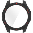 2w1 Etui + Szkło Hartowane do Garmin Fenix 8 51mm, Czarny / Czerwony