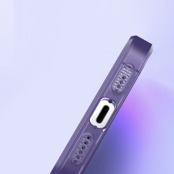 Etui Ultra Slim do iPhone 15, przezroczyste / fioletowe
