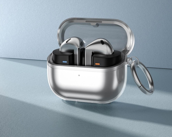 Transparentne etui TPU z karabińczykiem– Samsung Galaxy Buds 3 / 3 Pro