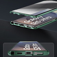 Etui Magnetic Dual Glass MagSafe do Samsung Galaxy S25 Ultra, zielone