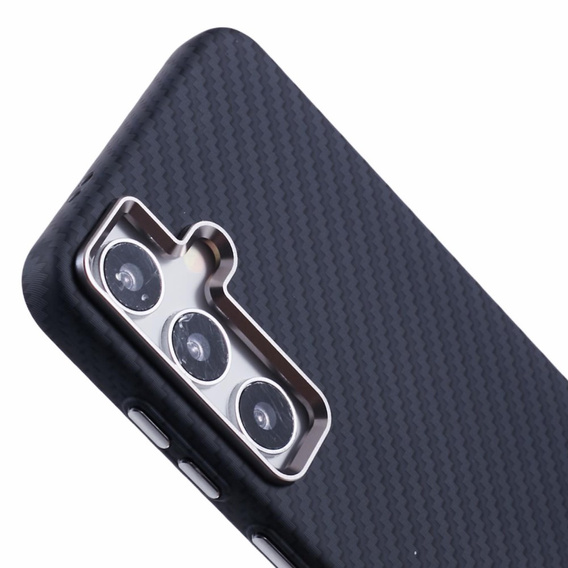 Etui do Samsung Galaxy S25, Carbon Fiber MagSafe, czarne