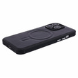 Etui magnetyczne do iPhone 15 Pro, do MagSafe, czarne