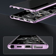 Etui do Samsung Galaxy S23 Plus, Magnetic Dual Glass, fioletowe