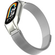 Pasek Bransoleta Milanese do Xiaomi Smart Band 10 / 9 / 8, Srebrny