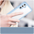 Etui do Samsung Galaxy A14 4G/5G, Fusion Hybrid, przezroczyste / niebieskie