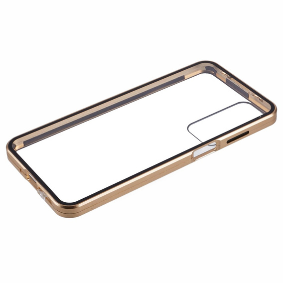 Etui do Samsung Galaxy A16 / A16 5G, Magnetic Dual Glass, złote