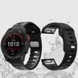 Pasek Silikonowy QuickFit do Garmin Fenix 26mm, Czarny