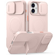 Etui do iPhone 16 Plus, Suritch Shockproof, do MagSafe, różowe