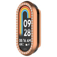Etui z Diamentami do Xiaomi Smart Mi Band 9, Różowe rose gold