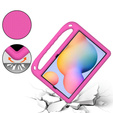 Etui dla dzieci do Samsung Galaxy Tab S6 Lite 10.4" 2020/2022/2024, dziecięce z uchwytem, różowe