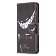Etui z klapką do Samsung Galaxy A55 5G, Wallet, Don't Touch My Phone czarne