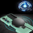 Etui pancerne do Samsung Galaxy S23 FE, CamShield MagSafe, zielone