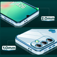 Etui do Samsung Galaxy A26 5G, Electro heart, niebieskie + Szkło 9H
