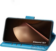 Etui z klapką do Xiaomi 15T, Butterfly, niebieskie