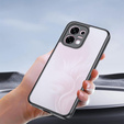 Etui do Oppo A6 Pro 5G, Fusion Hybrid, przezroczyste z czarną ramką