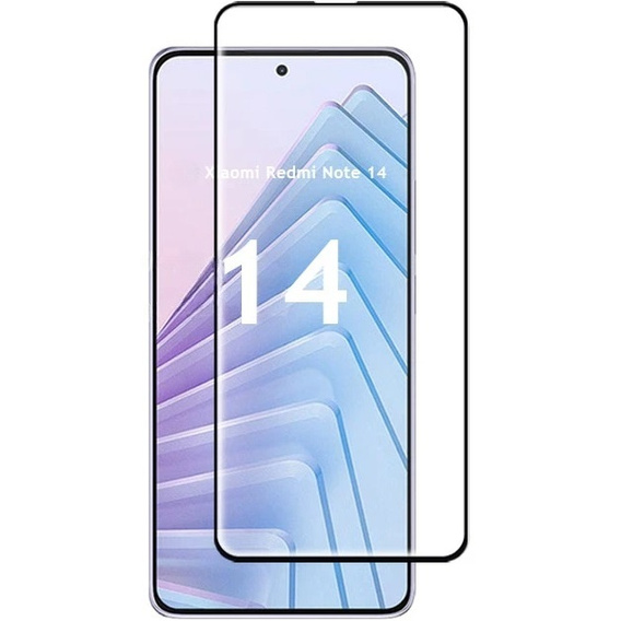 Szkło Hartowane 3D do Xiaomi Redmi Note 14 5G, czarna ramka