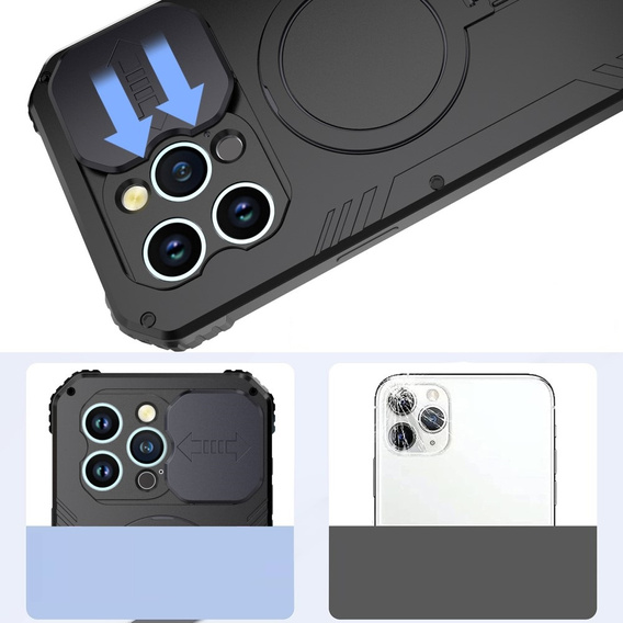 Etui do iPhone 15, DefenderMag, czarne