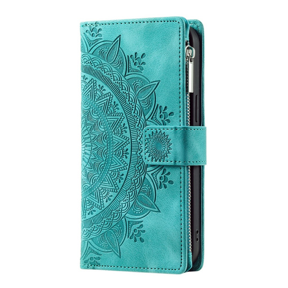 Etui z klapką do Xiaomi Redmi Note 13 Pro 4G / Xiaomi Redmi Note 14S / Xiaomi Poco M6 Pro 4G, Mandala, zielone