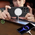 Etui do Samsung Galaxy S25 Ultra, LC.IMEEKE, kompatybilne z MagSafe – czarne