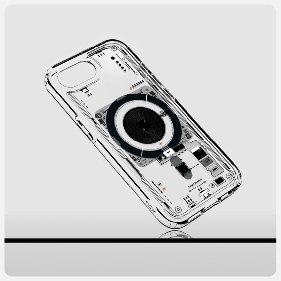 Etui z MagSafe Spigen do iPhone 16E, Ultra Hybrid, Neo One, Szare