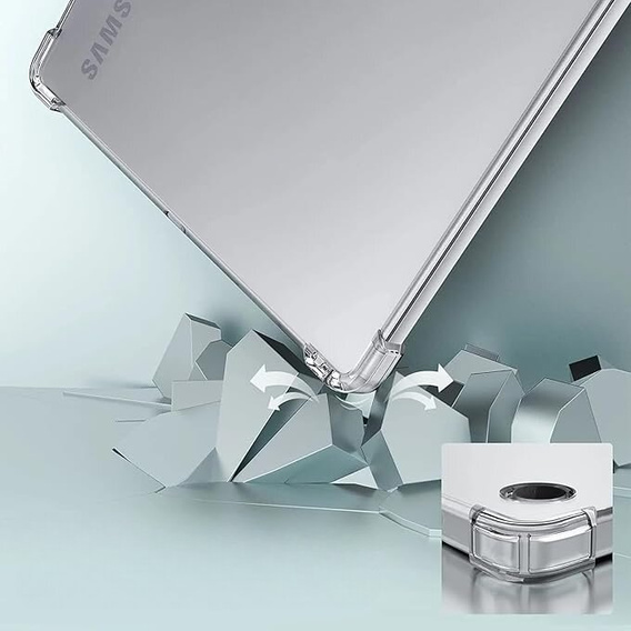 Etui do Samsung Galaxy Tab A9, Silikonowe, przezroczyste