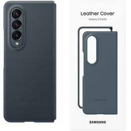 OUTLET Oryginalne Etui Samsung do Galaxy Z Fold 4, Leather Flip Cover, grey green