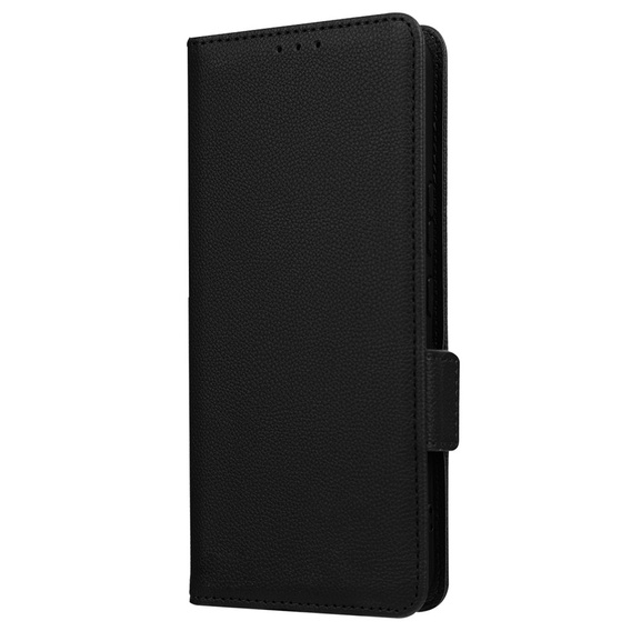 Etui z klapką do Nokia X30 5G, Wallet Litchi Magnet Case, czarne