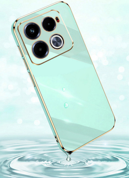 Etui do Infinix Note 40 Pro, Glamour CamShield, miętowe