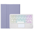 Etui z podświetlaną klawiaturą bluetooth touchpad do Xiaomi Pad 7 / 7 Pro, Fioletowe