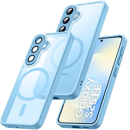 Etui do Samsung Galaxy S25 FE, do MagSafe, ERBORD Matt Case, niebieskie