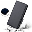 Etui z klapką do Ulefone Note 12P, Wallet Litchi Magnet, czarne