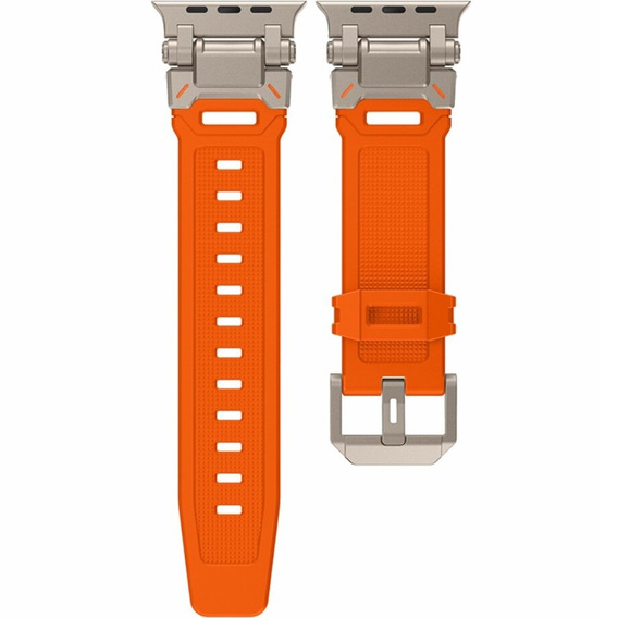 Pasek ERBORD ProTech do Apple Watch 1/2/3/4/5/6/7/8/9/10/11/SE Ultra 1/2/3 42/44/45/46/49mm, Pomarańczowy