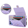 Etui skórzane Card Slots do Samsung Galaxy Z Flip7, fioletowe