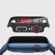 2w1 Etui + Szkło Hartowane do Apple Watch 7/8/9 41MM, Czarne/Czerwone