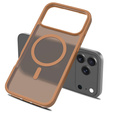 Etui do iPhone 17 Pro, Matt Case, do MagSafe, matowe brązowe