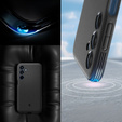Etui Spigen Case do Samsung Galaxy M35 5G, Essential SandBlast, Matowe, Czarne + Szkło