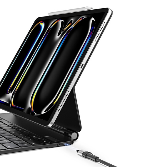 Etui z klawiaturą do iPad Pro 11" 2024 (5 gen.), Dux Ducis MK Series, czarne