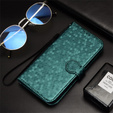 Etui z klapką do Realme C71, Wallet Rhombus, zielone
