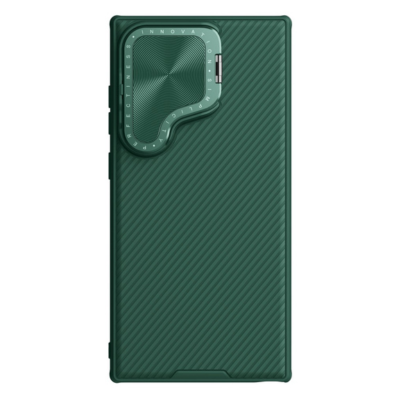 Etui do Samsung Galaxy S24 Ultra, pancerne Nillkin, CamShield Prop, Zielone