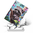 Etui do Lenovo Tab M10 10.1 Gen 3, raccoon