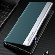 Etui z klapką do Samsung Galaxy S22 5G, Side Magnetic, zielone