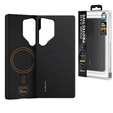 Etui BENKS Kevlar do Samsung Galaxy S25 Ultra, Montage Magnetic Armor Air 600d M045, do MagSafe, czarne