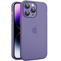 Etui Ultra Slim do iPhone 15 Pro, przezroczyste / fioletowe